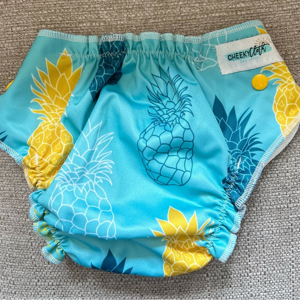 Cheeky Cloth Reusable Swim Diaper Pineapple